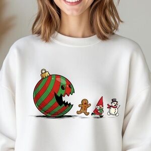 Funny Holiday Chase Sweatshirt Arcade Custom Made White Unisex S M L XL XXL